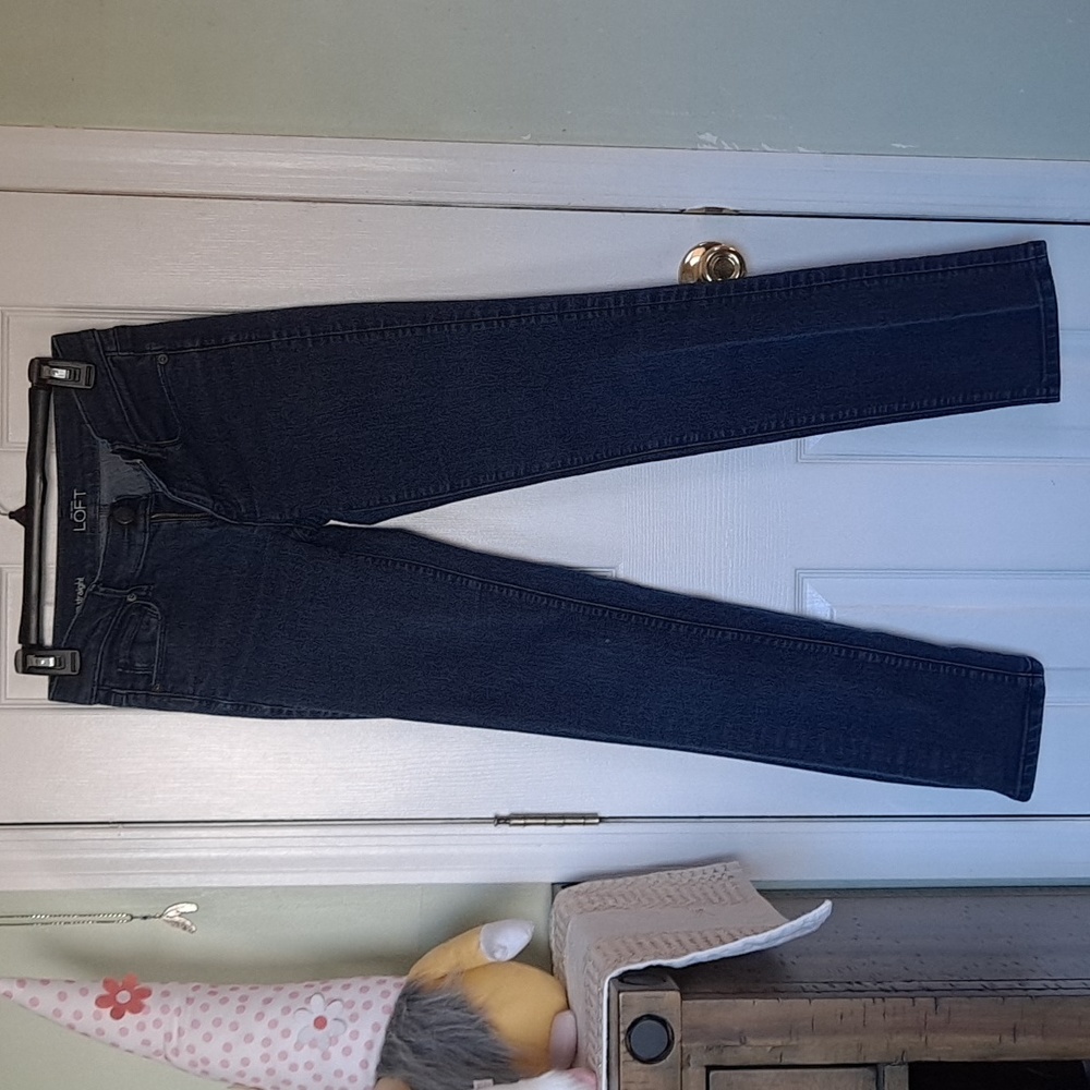 Ann Taylor Loft Straight Dark Wash Jeans